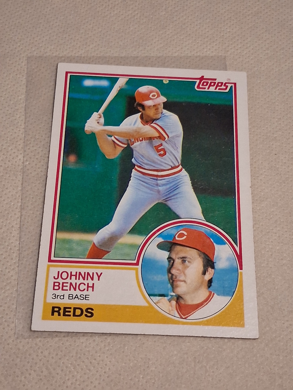 Topps Vintage Johny Bench Baseball Card